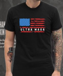 Ultra MAGA American Flag 2024 Republican Pro Trump T Shirt