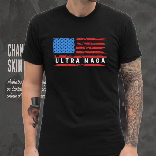 Ultra MAGA American Flag 2024 Republican Pro Trump T Shirt