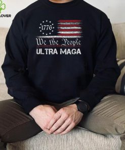 Ultra MAGA We The People Republican USA Flag Vintage T Shirt