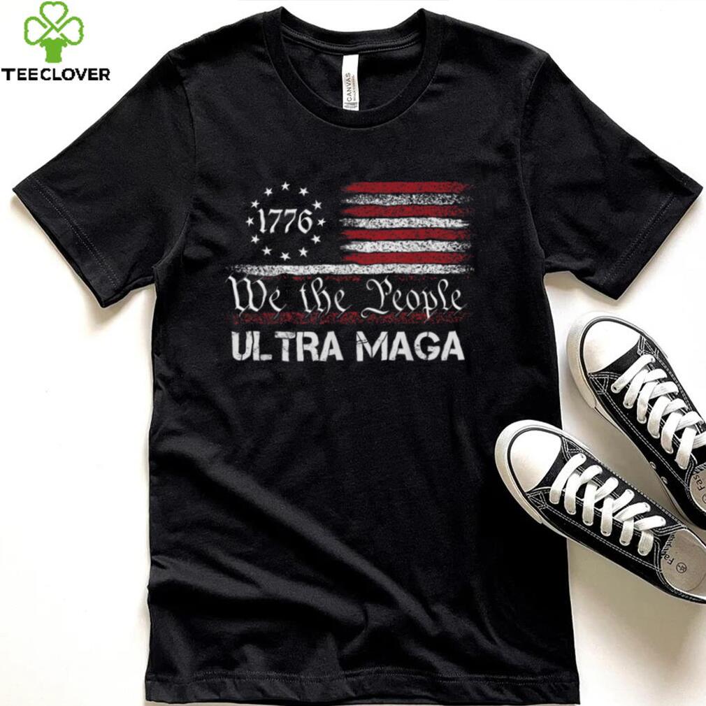 Ultra MAGA We The People Republican USA Flag Vintage T Shirt Ultra MAGA We The People Republican USA Flag Vintage T Shirt