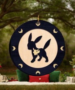 Umbreon Eevee Evolution Pokemon Personalized 2023 Holiday Merry Christmas Decorations Ornament