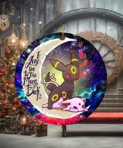 Umbreon Espeon Eevee Evolution Pokemon Love You To The Moon And Back Personalized 2023 Holiday Merry Christmas Decorations Ornament