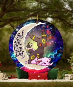 Umbreon Espeon Eevee Evolution Pokemon Love You To The Moon And Back Personalized 2023 Holiday Merry Christmas Decorations Ornament