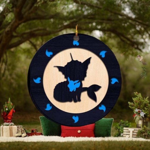 Umbreon Pokemon Personalized 2023 Holiday Merry Christmas Decorations Ornament