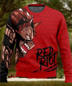 Unbreakable Red Riot My Hero Academia Ugly Christmas Sweater 3D, Ugly Sweater Apparel