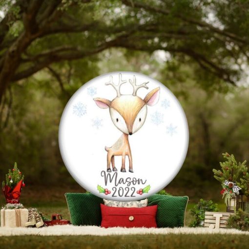 Unbreakable personalized Christmas ornaments for children. Baby’s first Christmas ornament. Cute baby Deer holiday decorations   ORN PERS 2