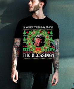 Uncle Lewis He Want You To Say Grace The Blessing Ugly Christmas Shirt