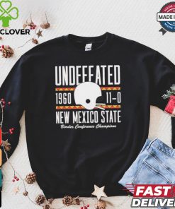 Undefeated 1960 110 new Mexico state border conference champions shirt