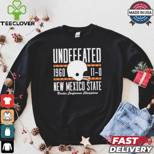 Undefeated 1960 110 new Mexico state border conference champions shirt