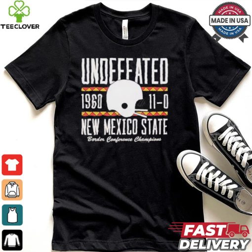 Undefeated 1960 110 new Mexico state border conference champions shirt