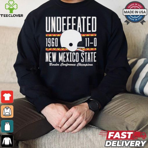 Undefeated 1960 110 new Mexico state border conference champions shirt