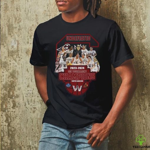 Undefeated 2023 2024 SEC Tournament Champions South Carolina Gamecocks Signatures Shirt