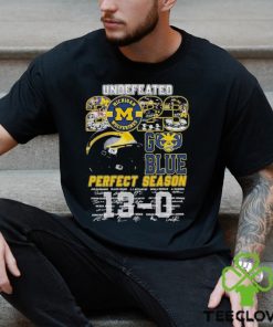 Undefeated 2023 Michigan Wolverines Perfect Season Signatures Sweater 2 Undefeated 2023 Michigan Wolverines Perfect Season Signatures Sweater