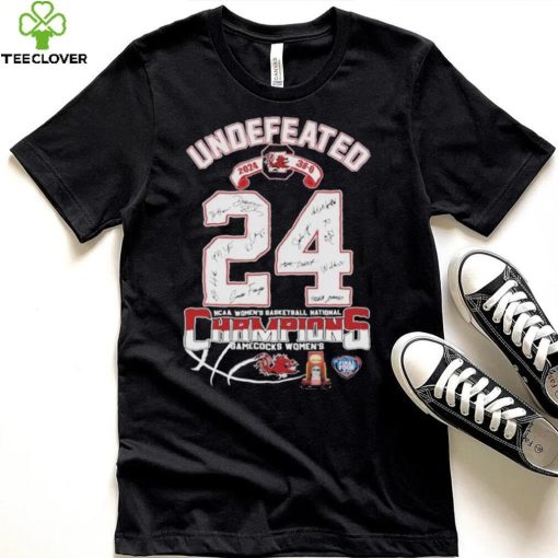 Undefeated 2024 38 0 Ncaa Women’s Basketball National Champions South Carolina Gamecocks Signatures Shirt