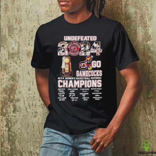 Undefeated 2024 Go Gamecocks Mascot NCAA Women’s Basketball National Champion Shirt