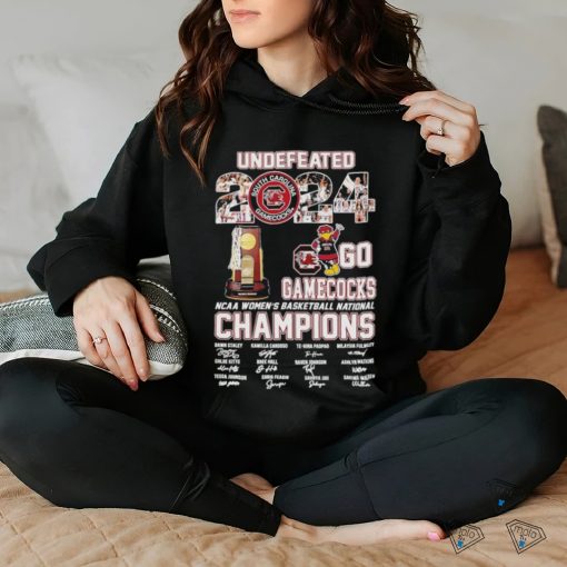 Undefeated 2024 Go Gamecocks Mascot NCAA Women’s Basketball National Champion Shirt