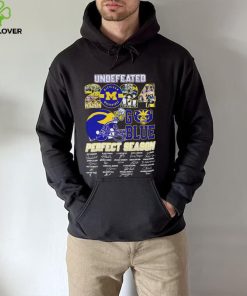 Undefeated 2024 Michigan Wolverines Go Blue Perfect Season signature hoodie, sweater, longsleeve, shirt v-neck, t-shirt