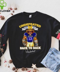 Undefeated 22 23 13 0 Michigan Wolverines back to back signature shirt