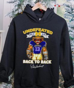 Undefeated 22 23 13 0 Michigan Wolverines back to back signature shirt
