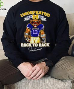 Undefeated 22 23 13 0 Michigan Wolverines back to back signature shirt