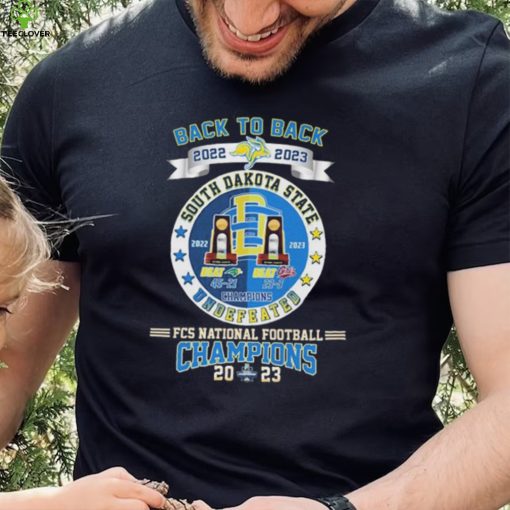 Undefeated Back To Back 2022 2023 FCS National Football Champions South Dakota State Shirt