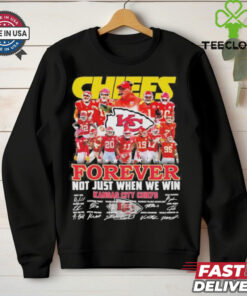 Undefeated Kansas City Chiefs Forever Not Just When We Win Signatures Shirt