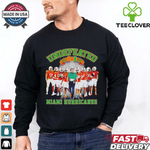 Undefeated Miami Hurricanes 2024  2025 perfect season signature shirt