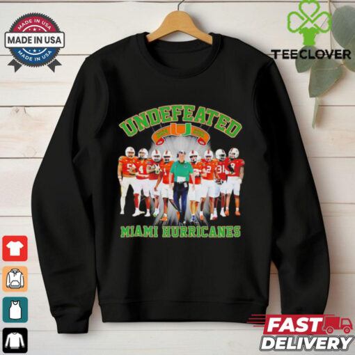 Undefeated Miami Hurricanes 2024  2025 perfect season signature shirt