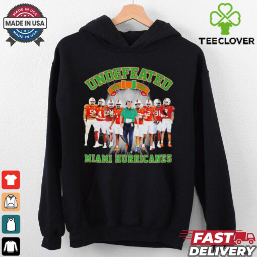Undefeated Miami Hurricanes 2024  2025 perfect season signature shirt
