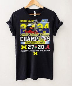 Undefeated Michigan Wolverines 2024 Rose Bowl Game Champions 27 20 logo hoodie, sweater, longsleeve, shirt v-neck, t-shirt