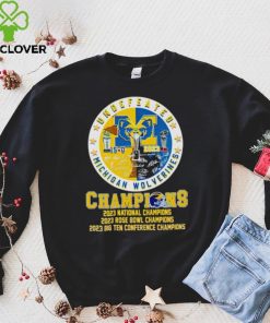 Undefeated Michigan Wolverines Champions 15 0 2023 signatures hoodie, sweater, longsleeve, shirt v-neck, t-shirt