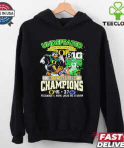 Undefeated Oregon Ducks 2024 Big Ten Conference Champions Winner 45 37 score shirt