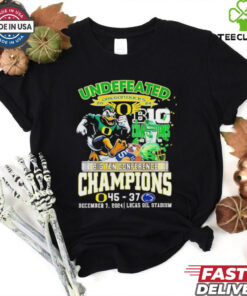 Undefeated Oregon Ducks 2024 Big Ten Conference Champions Winner 45 37 score shirt