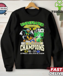Undefeated Oregon Ducks 2024 Big Ten Conference Champions Winner 45 37 score shirt