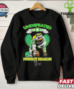 Undefeated Oregon Ducks 2024 perfect season 12 0 signature shirt