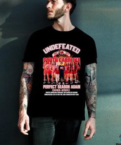 Undefeated South Carolina Gamecocks perfect season again 2023 2024 signatures shirt