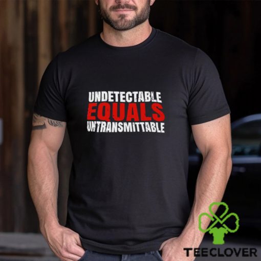 Undetectable equals untransmittable retro hoodie, sweater, longsleeve, shirt v-neck, t-shirt