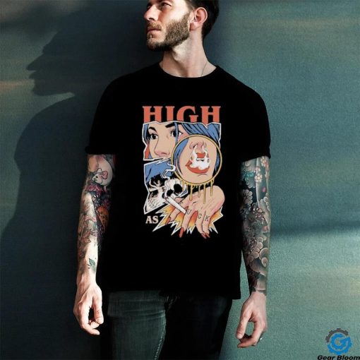 Unethicalthreads Merch High As Fuck Weed Smoking Shirt