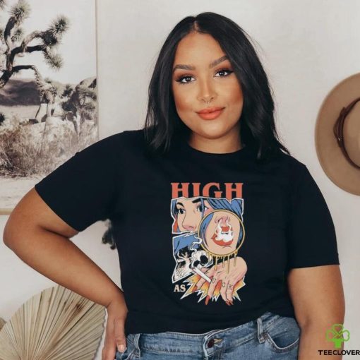 Unethicalthreads Merch High As Fuck Weed Smoking Shirt