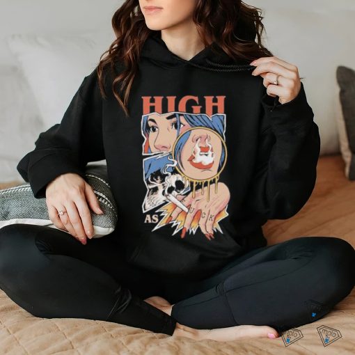Unethicalthreads Merch High As Fuck Weed Smoking Shirt