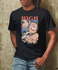 Unethicalthreads Merch High As Fuck Weed Smoking Shirt