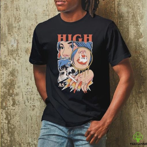 Unethicalthreads Merch High As Fuck Weed Smoking Shirt