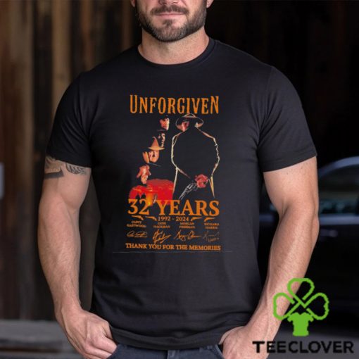 Unforgiven 32 years 1992 2024 thank you for the memories signatures hoodie, sweater, longsleeve, shirt v-neck, t-shirt