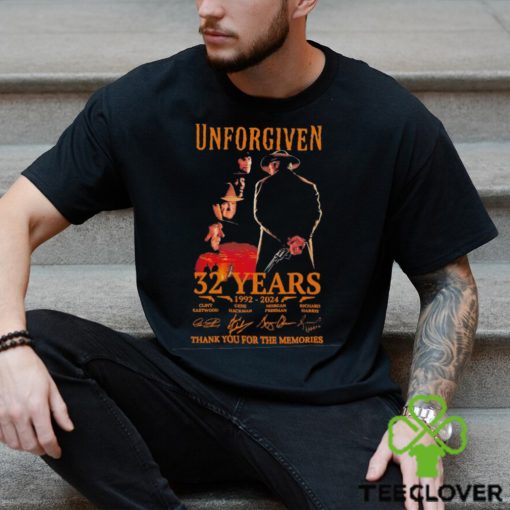 Unforgiven 32 years 1992 2024 thank you for the memories signatures hoodie, sweater, longsleeve, shirt v-neck, t-shirt