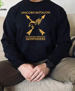Unicorn Battalio the Battalion Arrowhead Pathfinders logo shirt