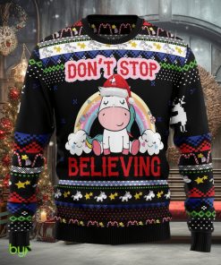 Unicorn Believing Ugly Christmas Sweater Thankgiving Gift Men Women