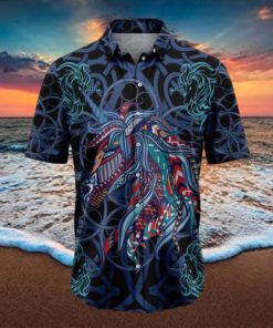 Unicorn Blue Mandala Tropical Hawaiian Shirt Gift For Men And Women