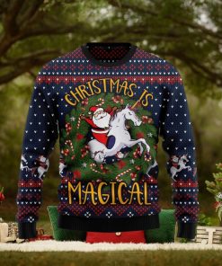 Santa on hot sale unicorn sweater