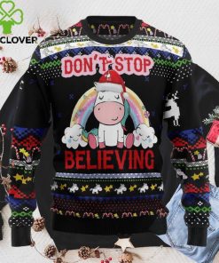 Unicorn Dont Stop Believing Ugly Christmas Sweater, Xmas Sweatshirt