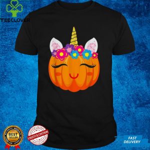 Unicorn Girls Halloween Pumpkin Patch Costume Shirt